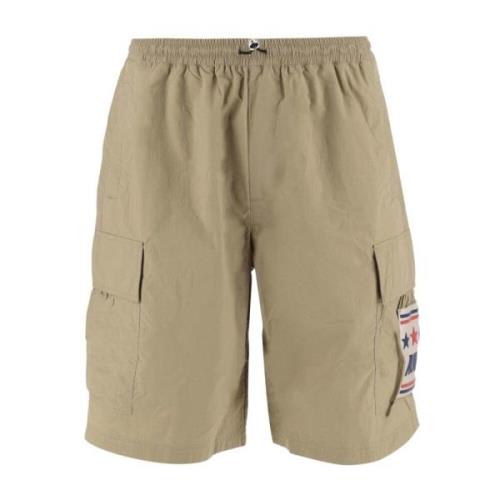 Khaki Nylon Shorts