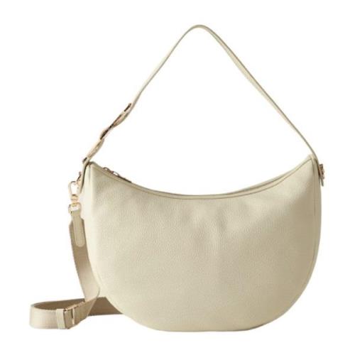 Kremfarget Skinn Luna Bag 011 Medium