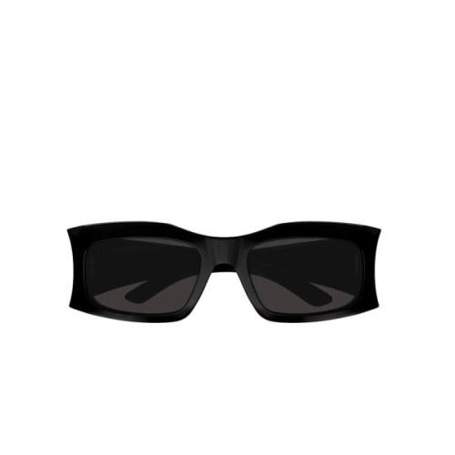Kvinner firkantet acetat solbriller i svart