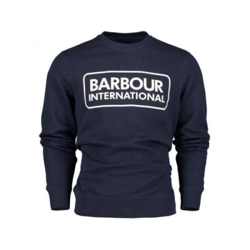 Stor Logo Sweatshirt i Navy