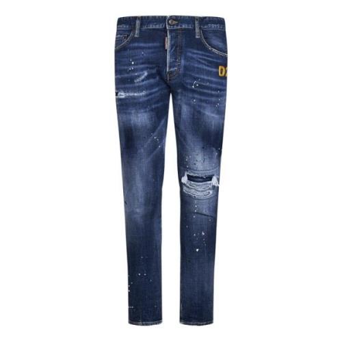 Blå Slim-Fit Jeans Aw22