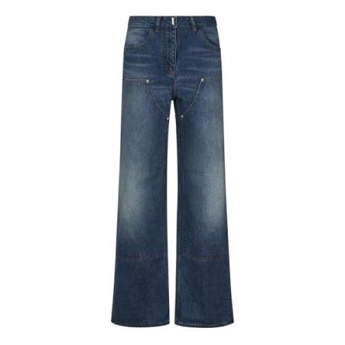 Oversized Blå Denim Jeans