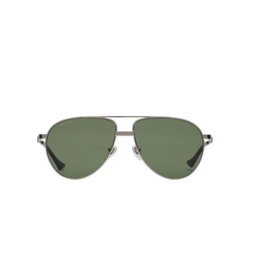 Metall Aviator Solbriller med Grønne Linser