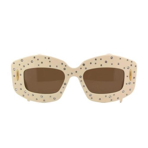 Glamorøse Cat-Eye Solbriller med Strass