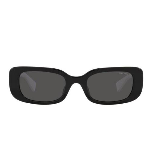 Moderne Rektangulære Solbriller med Mørkegrå Linser