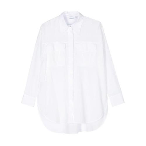 Hvit Skjorte med Brodert Logo