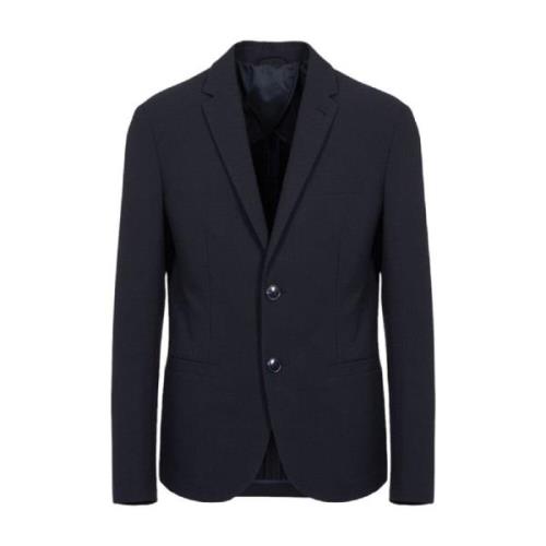 Blå Stretch Blazer for Menn