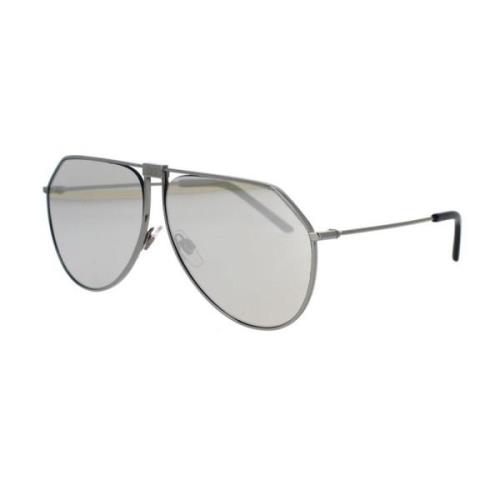Gunmetal Grey Solbriller med Lys Grå Speilglass