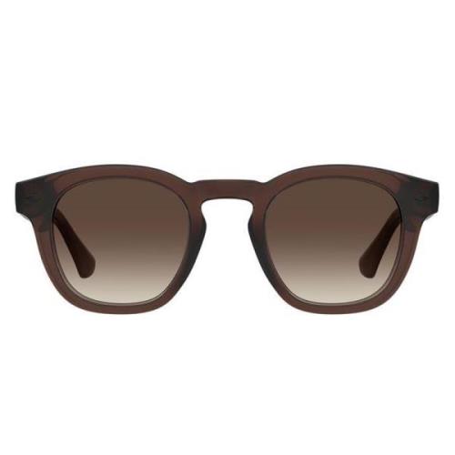 Gjennomsiktig brun pute design solbriller