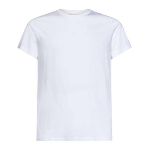 Hvite Ribbestrikkede T-skjorter og Polos