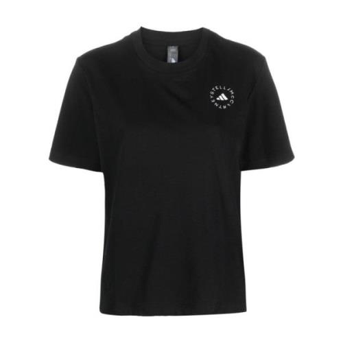 Svart TrueCasuals T-skjorte med Logo Print