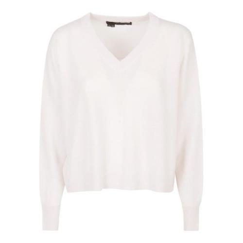 Cashmere V-Neck Sweater High Low