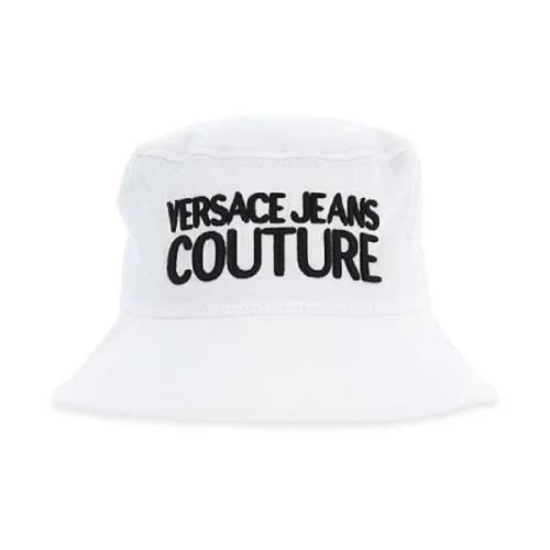 Hvit Bomullshatt for Menn med Versace Jeans Couture Logo - L
