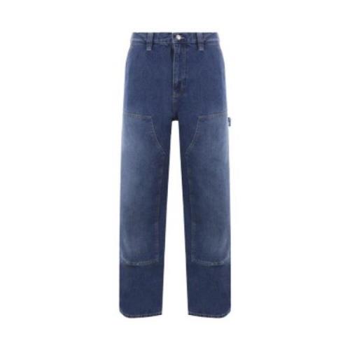 Blå Oversize Workwear Jeans