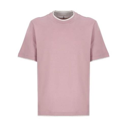 Rosa T-skjorte for menn