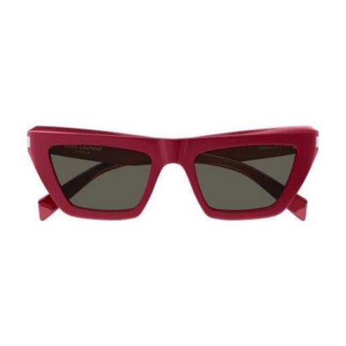 Røde Cat-Eye Solbriller for Kvinner