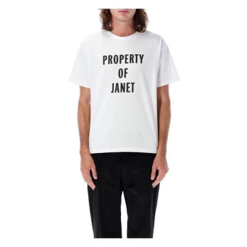 Janet Tee - Hvit T-skjorte for menn