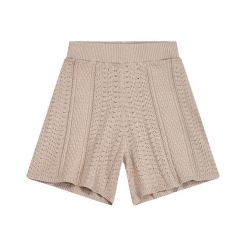 Lt Greige Arnie Says Casa Mix Knit Shorts