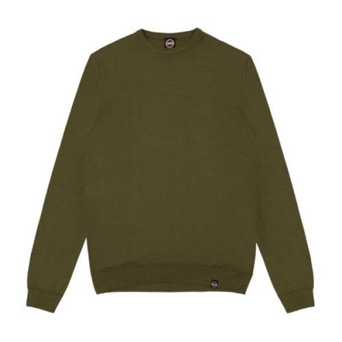 Grønn Ull Crew Neck Sweater