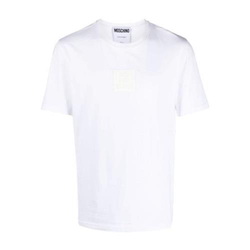 Hvite T-skjorter og Polos med Logo Patch