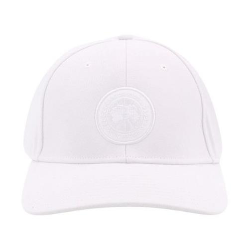 Hvite Logo Patch Hatter Caps
