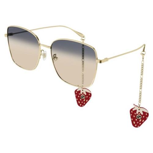 Gold/Grey Silver Shaded Sunglasses