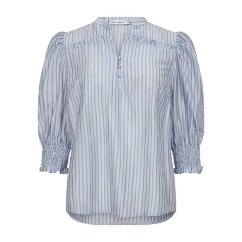 SamiCC Stripe SS Shirt - Pale Blue