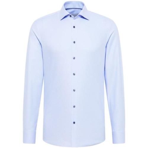 Light Blue Eterna Shirt Twill Slim Fit Ls F170 Skjorter