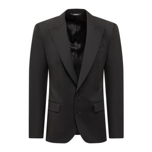 Sort Langermet Blazer