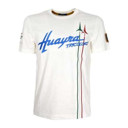 Huayra Tricolore Hvit Bomull T-skjorte