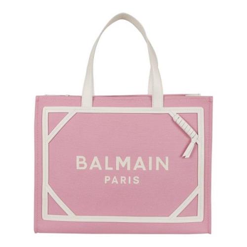 Rose Creme Canvas Shopper Bag