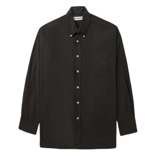 Faded Brown Borrowed Button-Down Skjorte