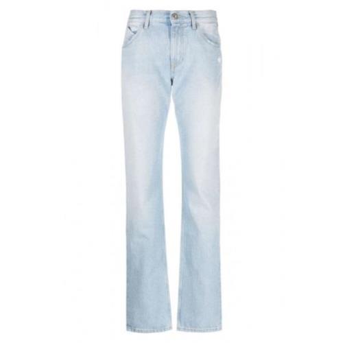 Sky-Blue Straight-Leg Jeans for Aw23