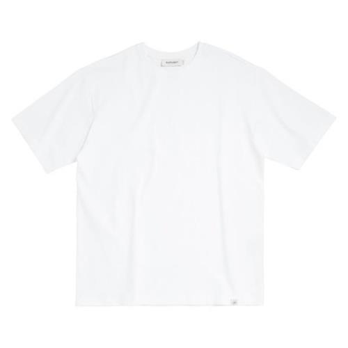 Hvit Økologisk Bomull T-Skjorte for Menn