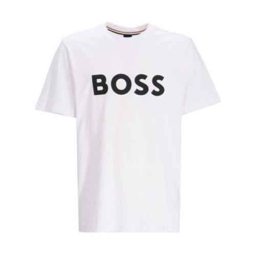 Herre Hvit T-skjorte Hugo Boss Tiburt Modell 50495742