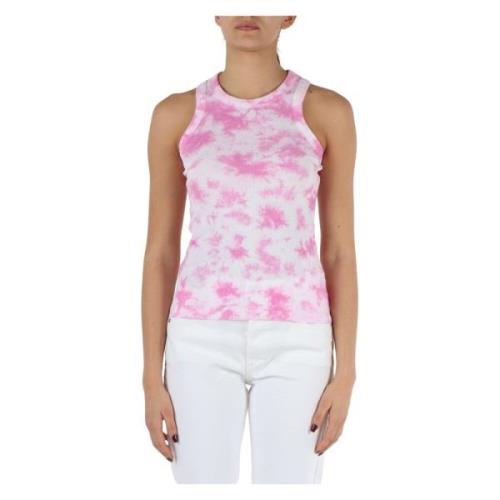 Ribbet Bomull Stretch Tank Top