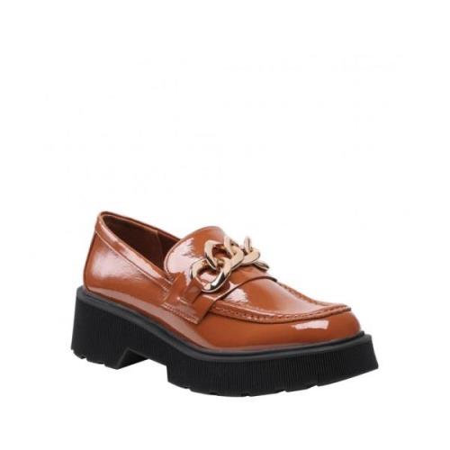 Brune Semskede Loafers