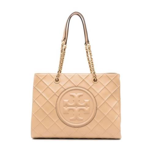 Beige Fleming Skinn Tote Bag