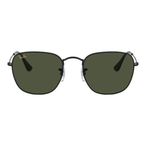 Åpen, solbriller for kvinner med grønne linser
