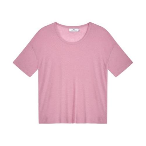 Pink Arnie Says Melis Linen T-Skjorte