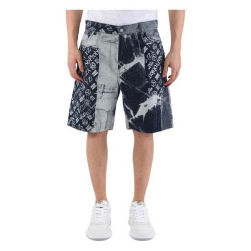 Patchwork Bermuda Shorts
