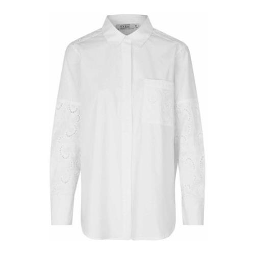 Hvit Maidelina Skjorte med Lomme