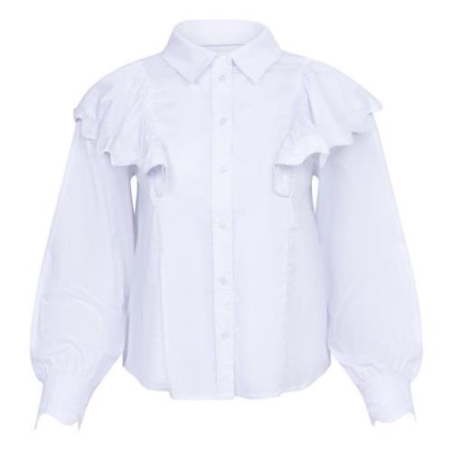 EllieCC Frill Shirt - White