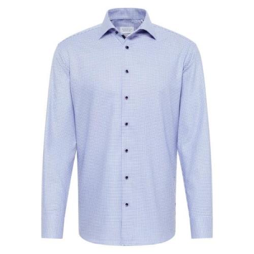 Moderne Fit Blå Twill Skjorte