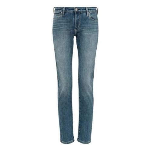 Medium Indigo Tapered Ankelen Jeans