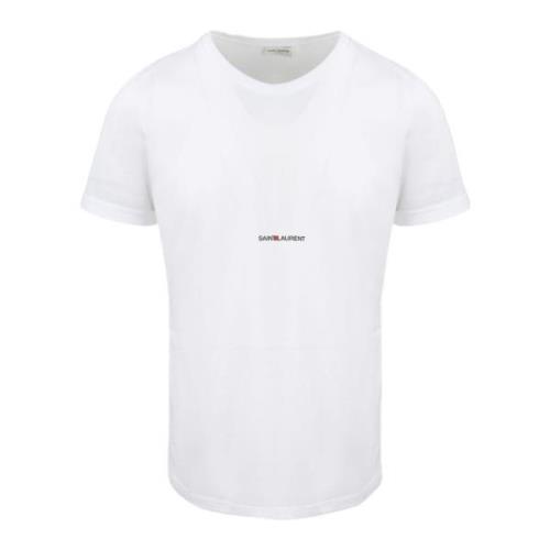 Økologisk bomull T-skjorte med logo trykk