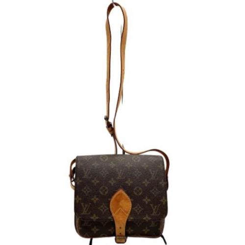 Pre-owned Brunt lerret Louis Vuitton Saint Cloud