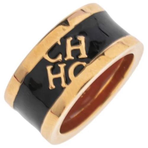 Pre-owned Svart plast Carolina Herrera Ring