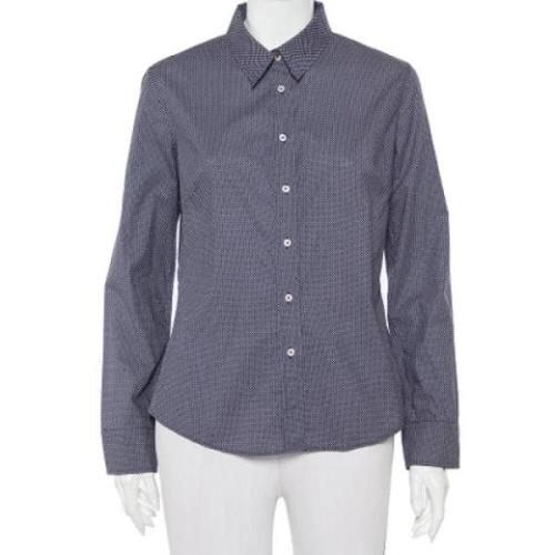 Pre-owned Navy Cotton Carolina Herrera skjorter