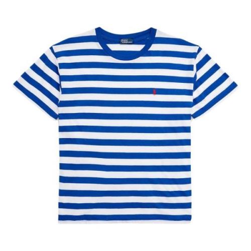 Blå Stripet Jersey Tee T-skjorte